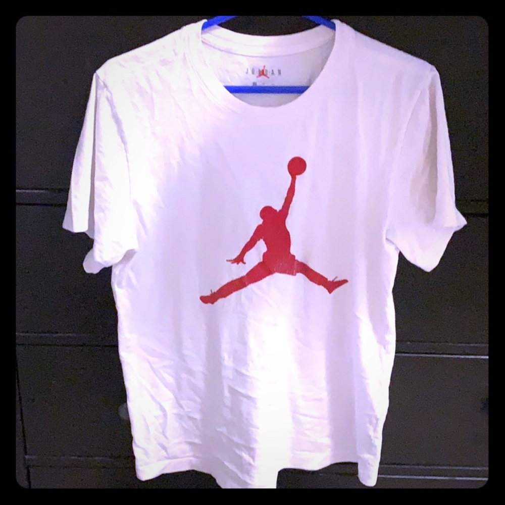 Air Jordan White Tee Size Small
